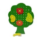 Wooden sewing tree with fruits